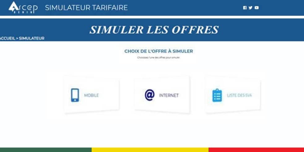 Simulateur Interface simulateur tarifaire