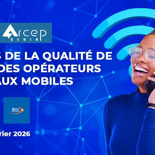 Arcep Bénin image données qualité de service des opérateurs mtn, moov, celtiis