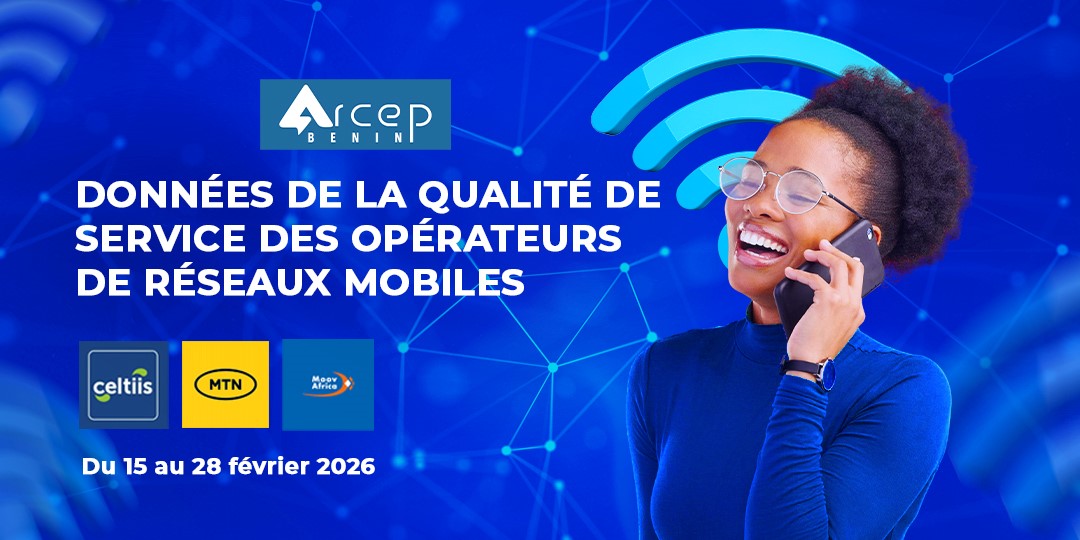 Arcep Bénin image données qualité de service des opérateurs mtn, moov, celtiis