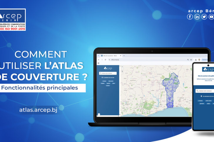 Arcep Bénin comment utiliser l’Atlas de couverture banner