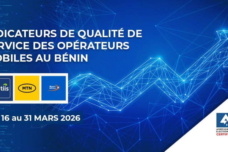 Arcep Bénin image pour indicateurs de qualité de service (QoS) du 16 au 31 mars 2026