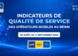 Arcep Bénin image pour indicateurs de qualité de service (QoS) du 22 29 août au 4 septembre 2026