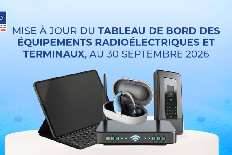 Arcep Bénin image des équipements radioélectriques et terminaux mis à jour